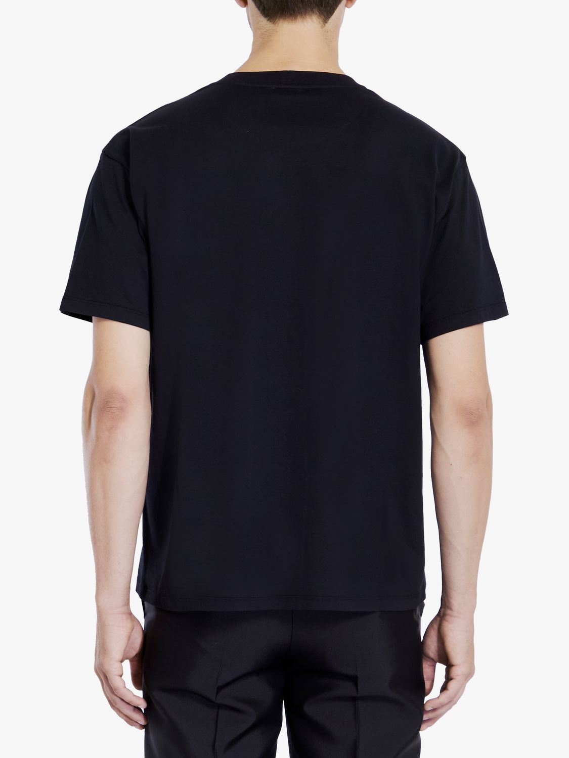 CELINE Triomphe Emblem Black Cotton T-shirt