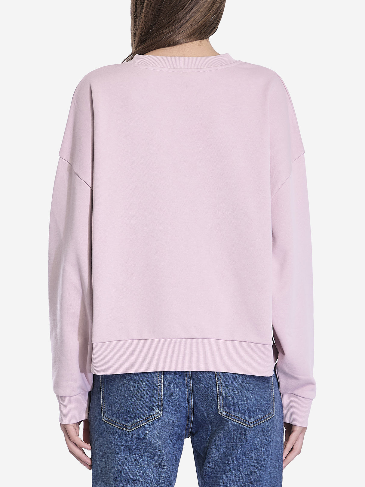 CELINE Oversized Crewneck Sweatshirt with Logo - Women’s Pink