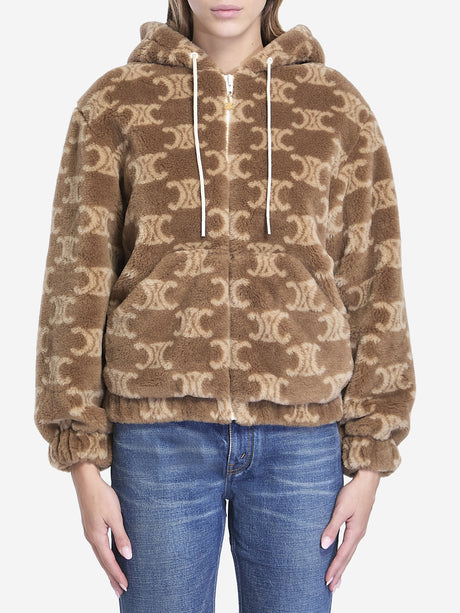 CELINE Triomphe Teddy Jacket (Oversized Fit)