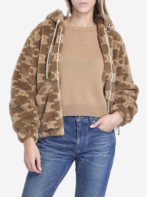 CELINE Triomphe Teddy Jacket (Oversized Fit)