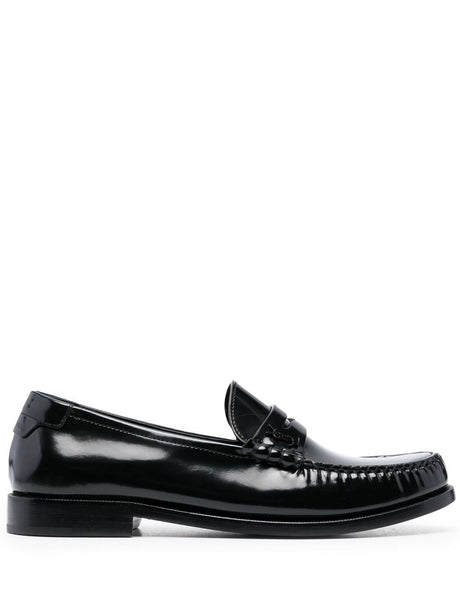 SAINT LAURENT PARIS Men's Luxe Leather Loafers