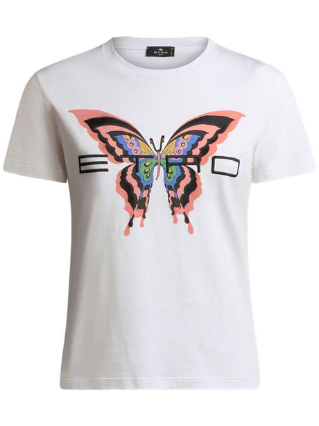 ETRO Embroidered Logo Printed T-Shirt for Men - SS25 Collection