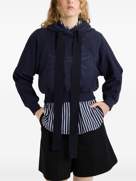 PATOU Mini Cropped Relaxed Fit Hoodie