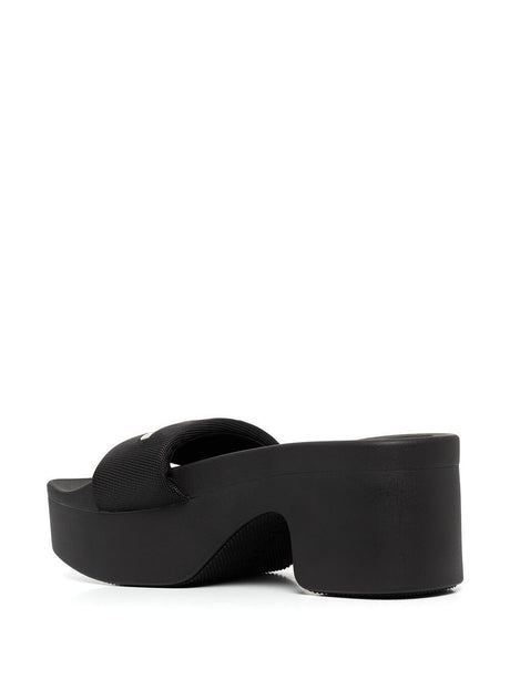 ALEXANDER WANG Chic Logo Strap Heel Sandals