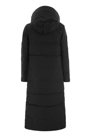 Urban Chic Black Long Parka Jacket for Women - FW23