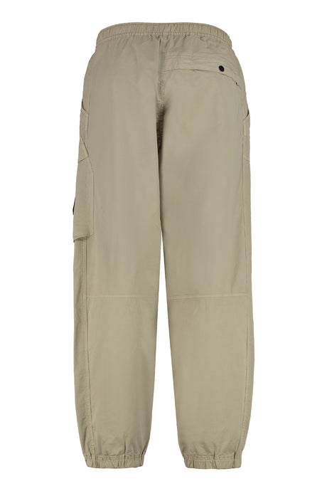 STONE ISLAND Men's Cotton Cargo Trousers with Removable Logo Patch