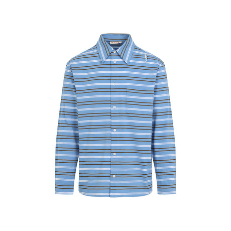 MARNI Polo Neck Cotton Shirt - SS25