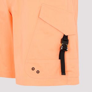 DIOR HOMME Designer Cotton Shorts in Yellow and Orange for Men