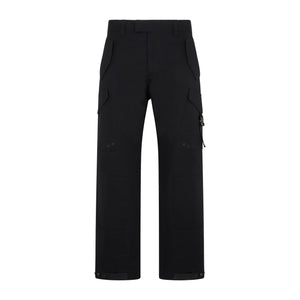 Black Cotton Pants for Men - SS23 Collection