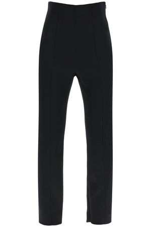 Luxurious Cigarette-Style Black Pants for Women