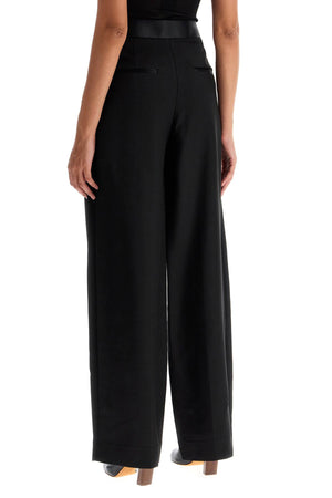 KHAITE Women's Wide Silhouette Pleated Pants - Size 2