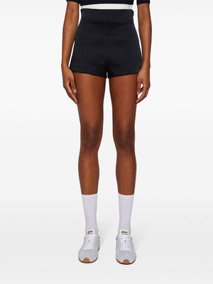 KHAITE High-Waisted Black Shorts for Women - SS24 Collection