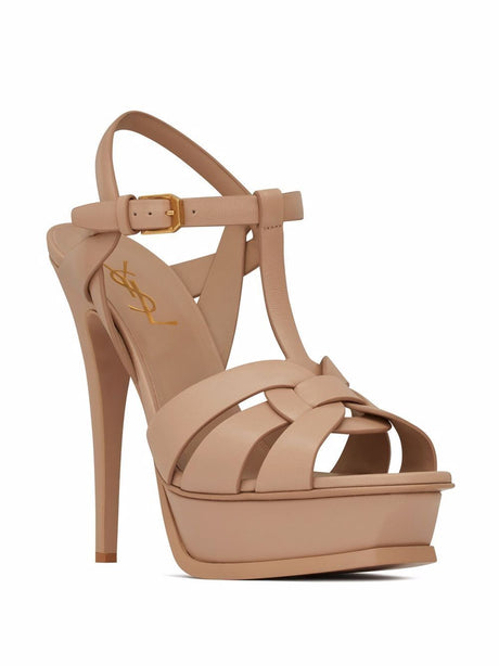 Chic Beige Platform Sandals