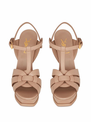 Chic Beige Platform Sandals