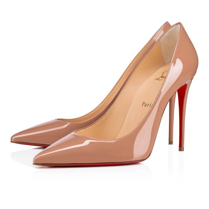 CHRISTIAN LOUBOUTIN Classy Nude Leather Stiletto Pumps for Women