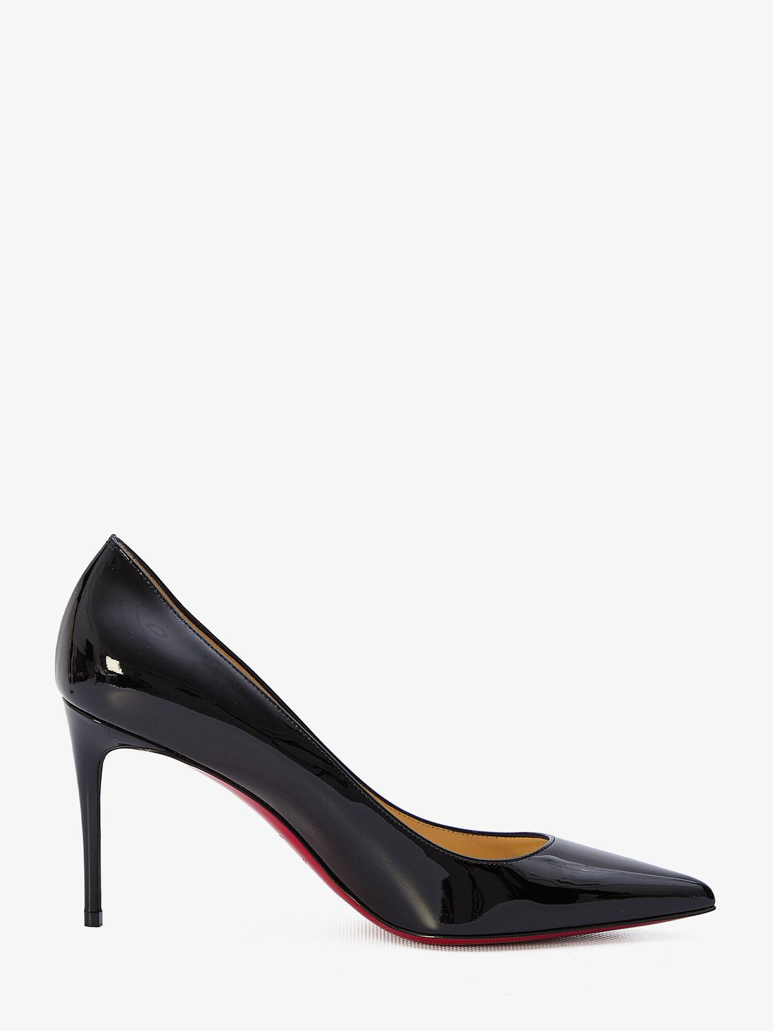 CHRISTIAN LOUBOUTIN Black Patent Pointed Pumps for Women with Stiletto Heel - SS24