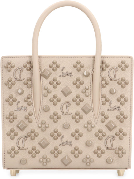 CHRISTIAN LOUBOUTIN Mini Leather Tote Handbag with Studs