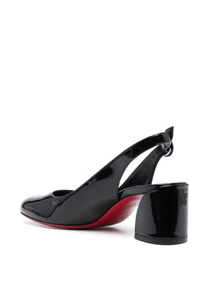 CHRISTIAN LOUBOUTIN Elegant Slingback Pumps with Round Closure 55 mm