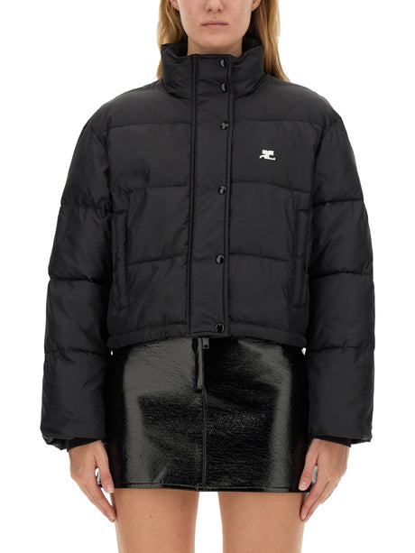 COURREGÈS Down Jacket with Logo - Size S