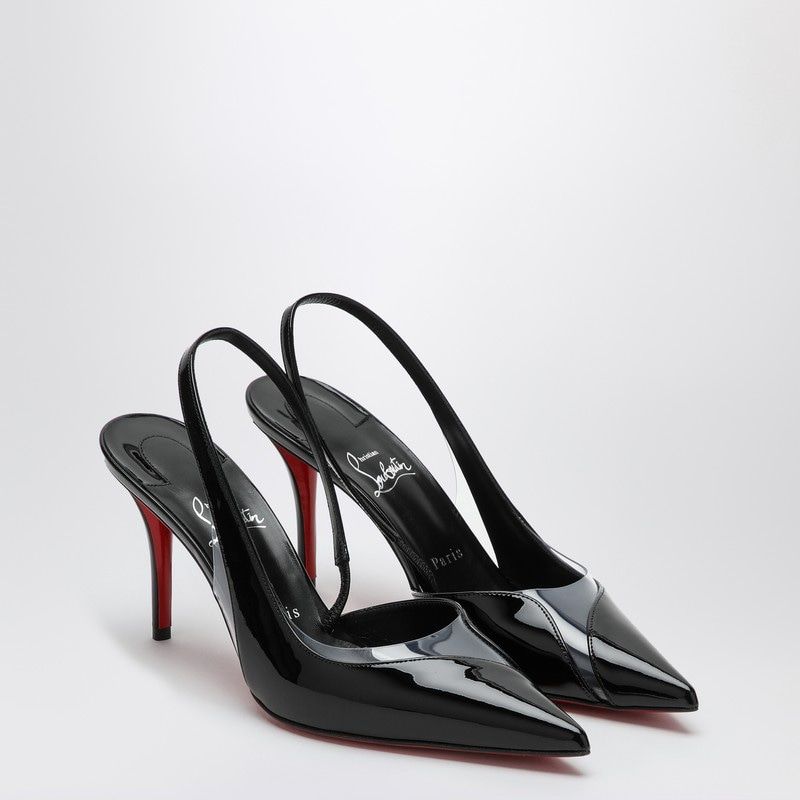 CHRISTIAN LOUBOUTIN Posticha Patent Leather Pumps with PVC Detail