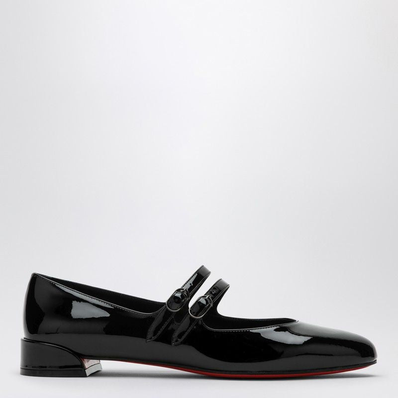 CHRISTIAN LOUBOUTIN Sweet Jane Black Patent Ballet Flats