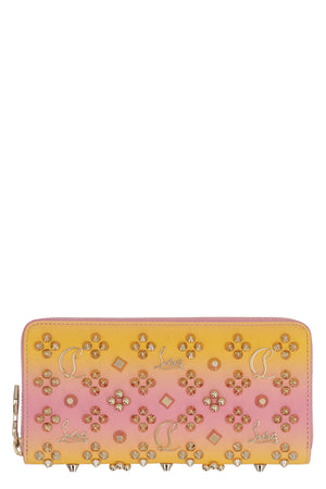 CHRISTIAN LOUBOUTIN Mini Leather Wallet with Decorative Studs