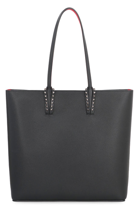 CHRISTIAN LOUBOUTIN Pebbled Leather Tote Handbag - 35 cm