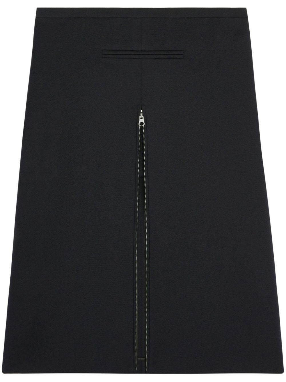 COURREGÈS Chic Midi Skirt with Zip Detail for Women