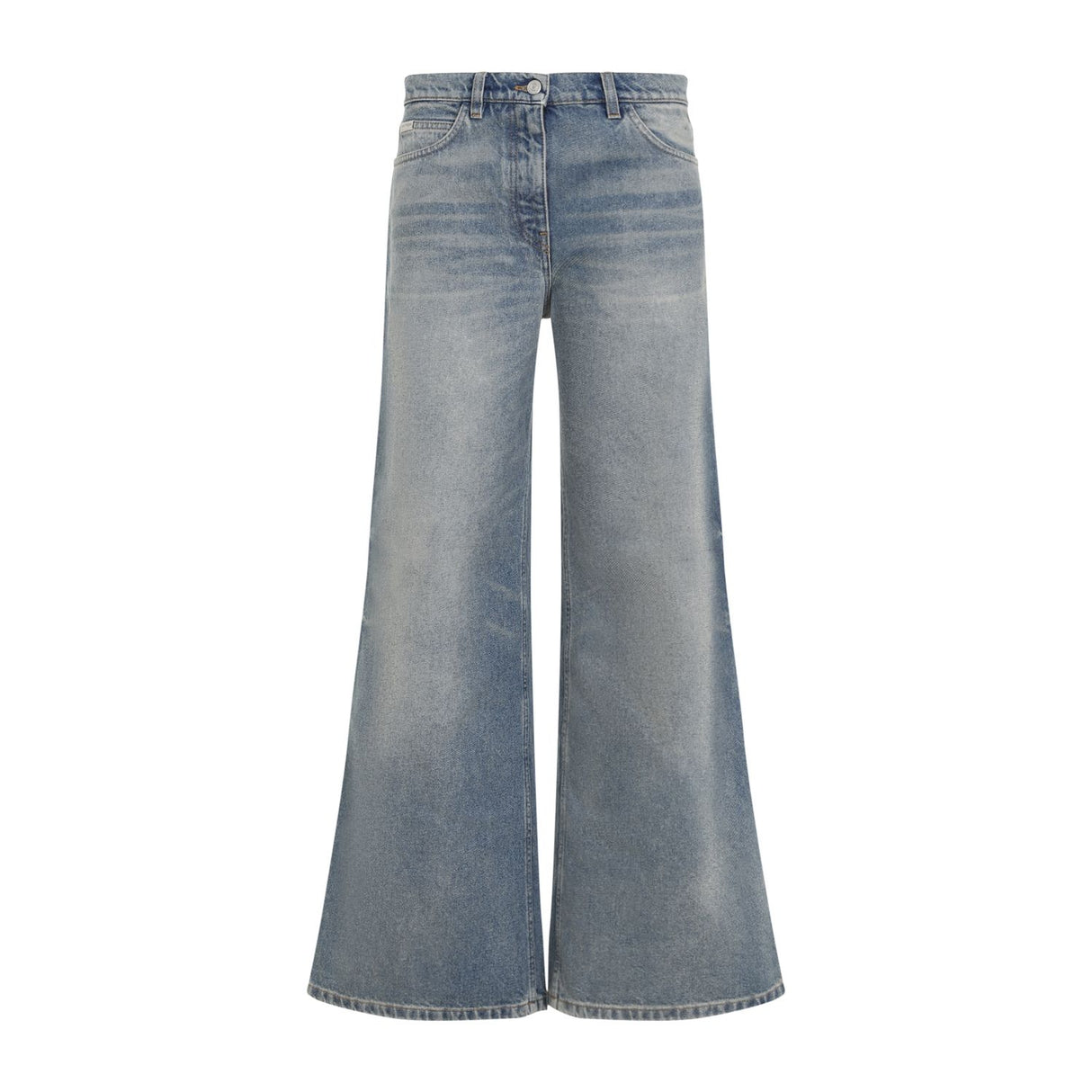 COURREGÈS Hammer Denim Baggy Pants for Women - Fall/Winter 2024