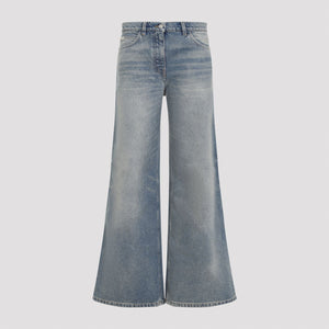 COURREGÈS Hammer Denim Baggy Pants for Women - Fall/Winter 2024