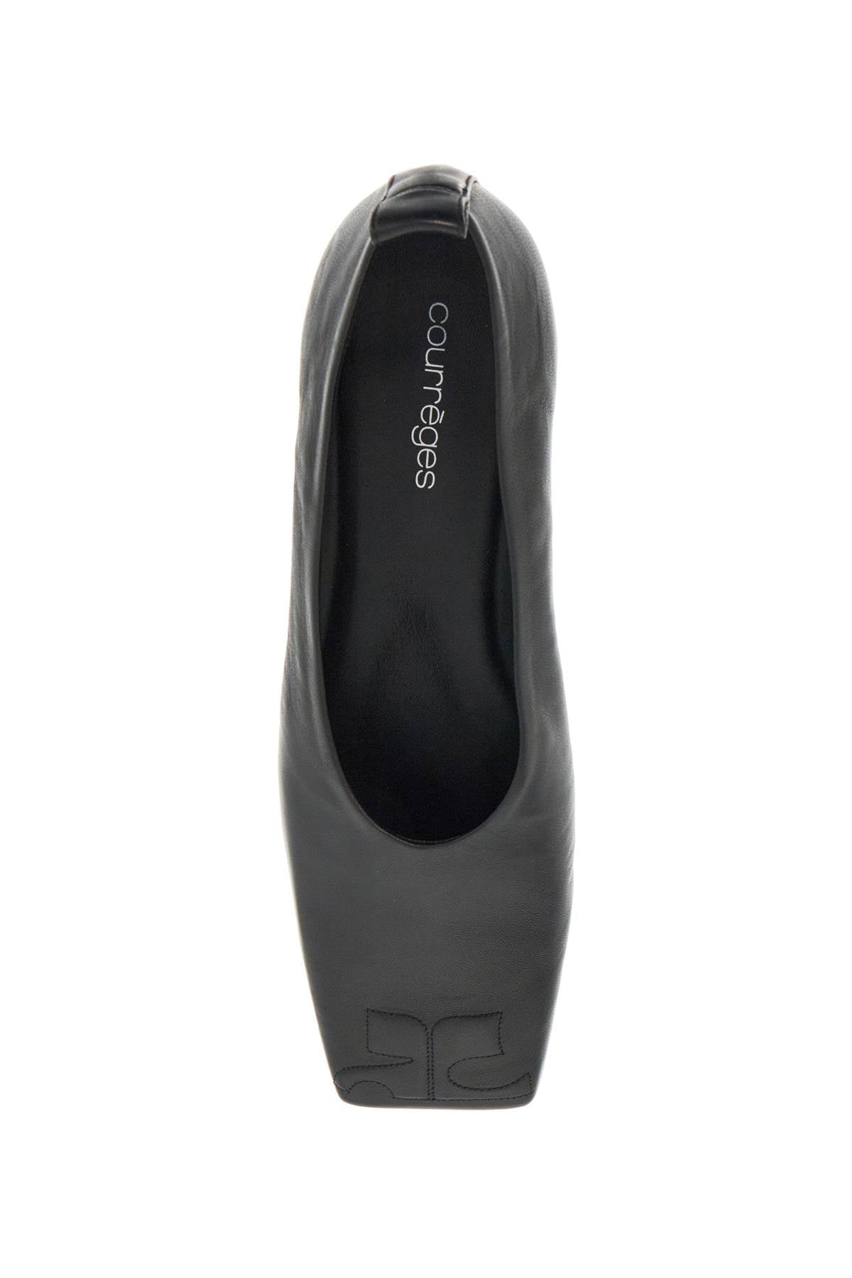 COURREGÈS Mini Leather Ballet Flats for Women