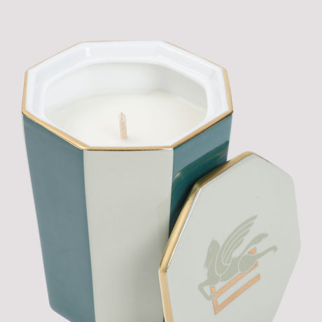 ETRO HOME Handcrafted Green Ceramic Candle - SS24 Collection