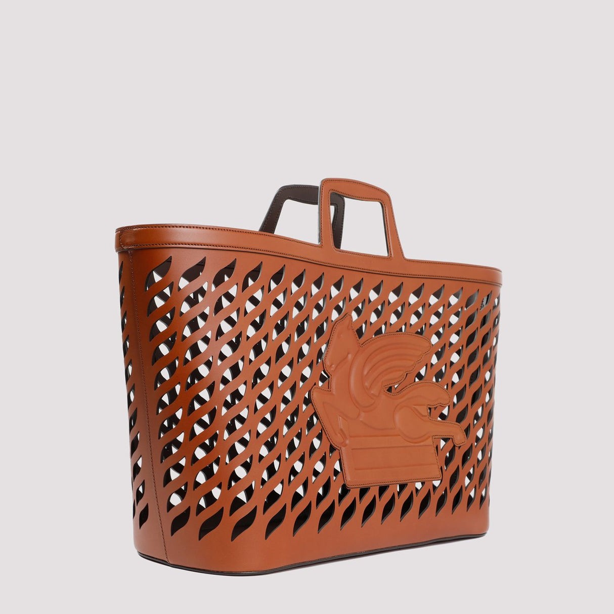 ETRO HOME Luxury Leather Magazine Rack - SS24 Collection