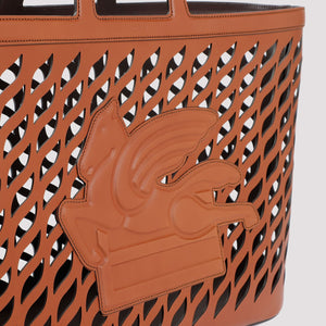 ETRO HOME Luxury Leather Magazine Rack - SS24 Collection