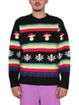 MSGM Crew Neck Wool Sweater for Men