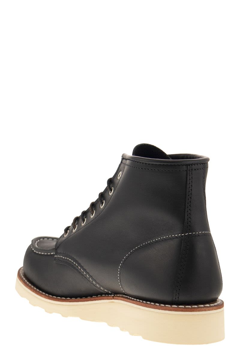 RED WING Classic Moc Leather Ankle Boot for Women - Black