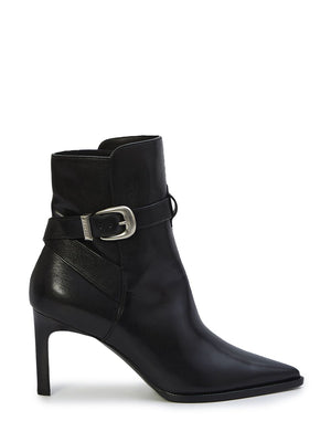 CELINE Sophisticated Jodphur Boots for Women - Black Calfskin with Side Buckle