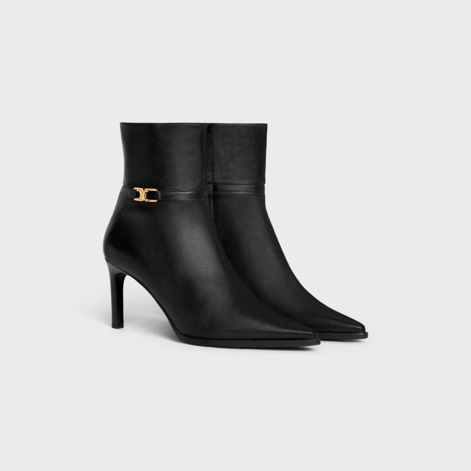 CELINE Verneuil Ankle Boot with Triomphe Detail - Size 38NO