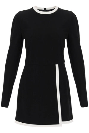 MSGM Flared Long-Sleeved Playsuit with Contrast Details