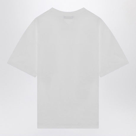 PRADA Wide Short Sleeve Cotton T-Shirt