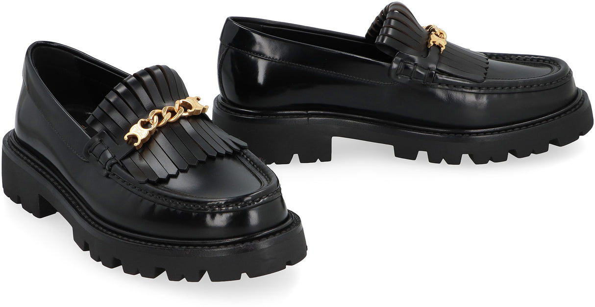 CELINE Margaret Leather Loafers