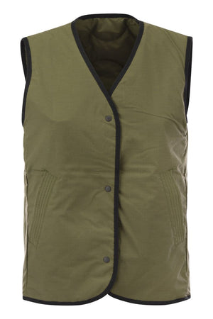 CANADA GOOSE Reversible Military Green Vest for Women: SS24 Edition