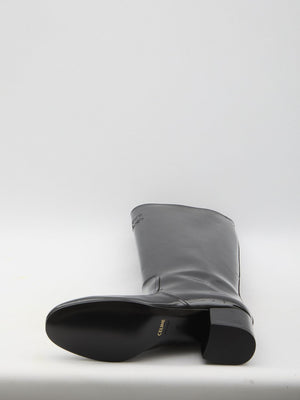 CELINE Triomphe High Calfskin Boots - 5.5cm Heel