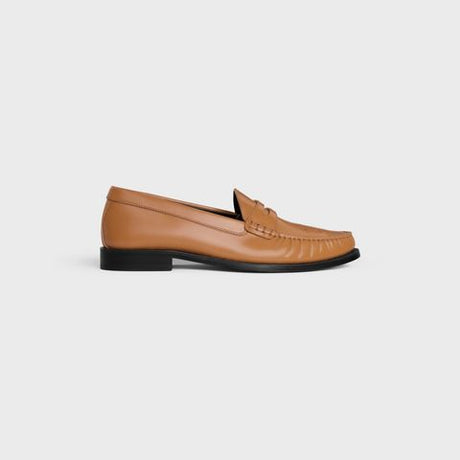 CELINE Polished Bullskin Leather Loafers for Women