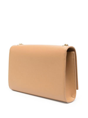 SAINT LAURENT Tan Calf Skin Shoulder Bag for Women - FW23 Collection