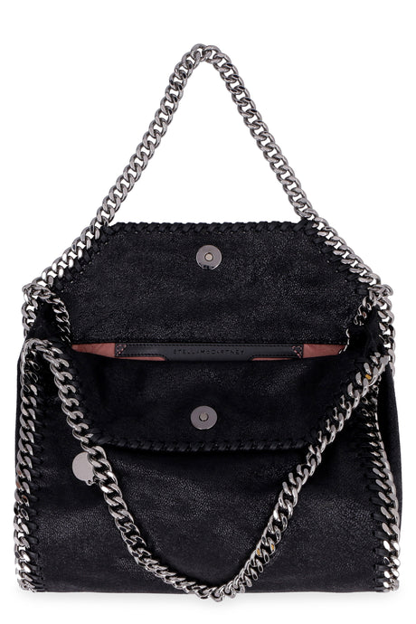 Túi Xách Mini Falabella Có Chi Tiết Xích và Khóa Từ Màu Đen