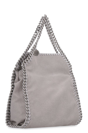 灰色迷你環保皮革手提包，內附厚重鏈條及內袋