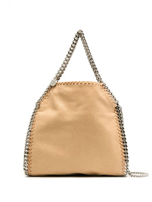 Túi xách nhỏ nhắn Stella McCartney Falabella Mini Tote Handbag với dây đeo bằng kim loại màu bạc