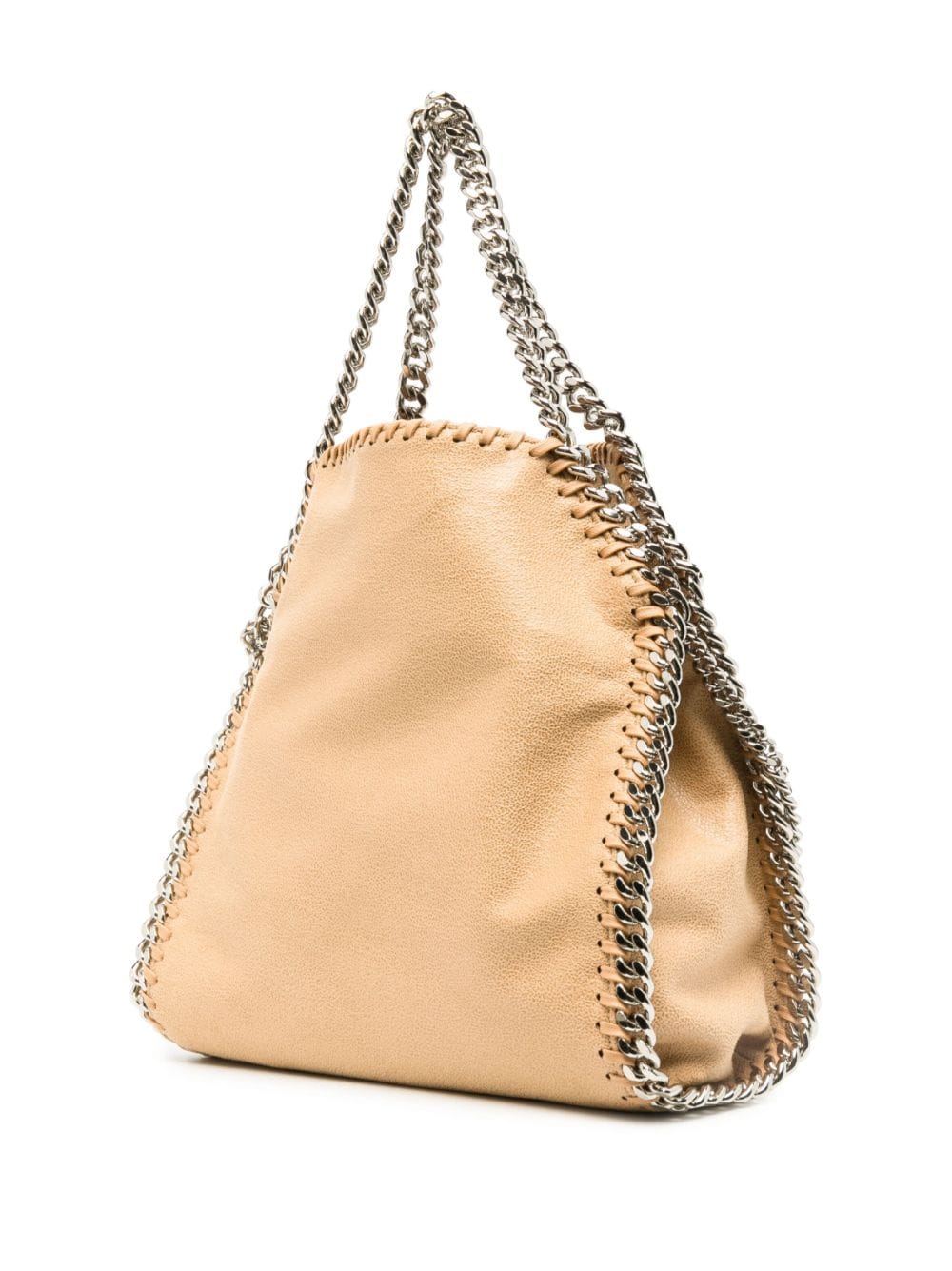 Túi xách nhỏ nhắn Stella McCartney Falabella Mini Tote Handbag với dây đeo bằng kim loại màu bạc