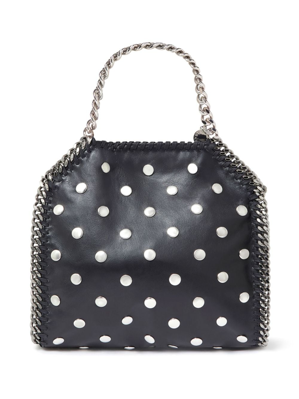 STELLA MCCARTNEY Mini Studded Silver-Tone Chain Tote